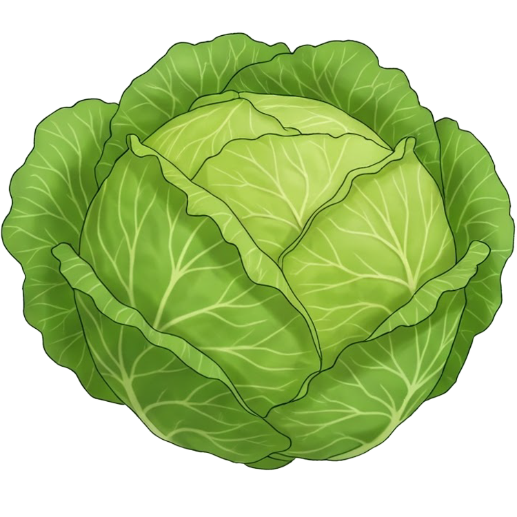 cabbage แปลว่า กะหล่ำปลี