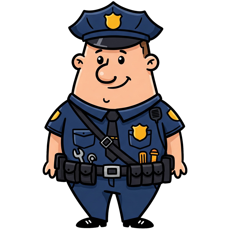 police แปลว่า ตำรวจ