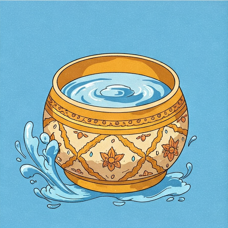 water bowl แปลว่า ขันน้ำ