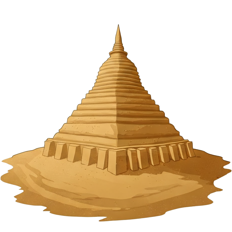sand pagoda แปลว่า เจดีย์ทราย