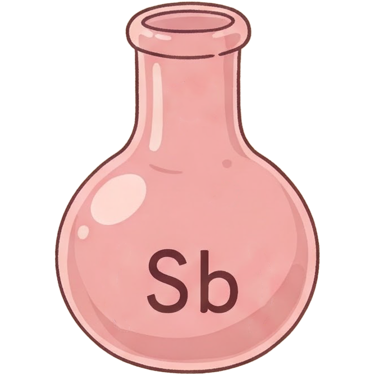 antimony แปลว่า พลวง (Sb)