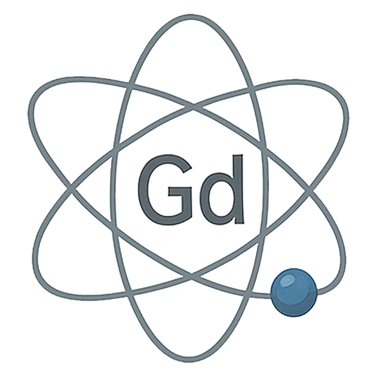 gadolinium แปลว่า ธาตุกัมมันตรังสี (Gd)