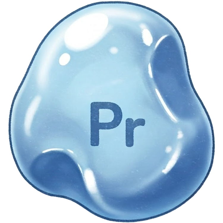 praseodymium แปลว่า ธาตุเพรซีโอดิเมียม (Pr)