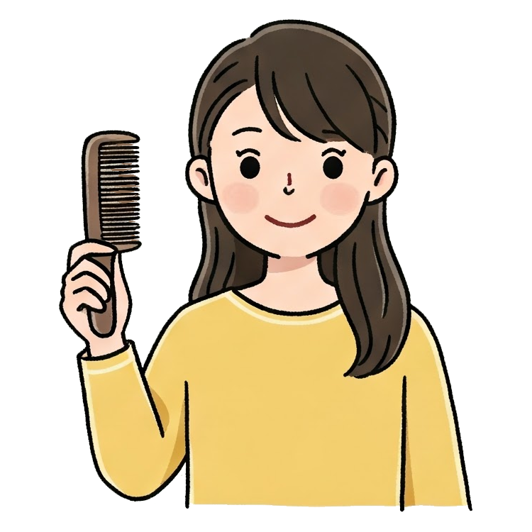comb hair แปลว่า หวีผม