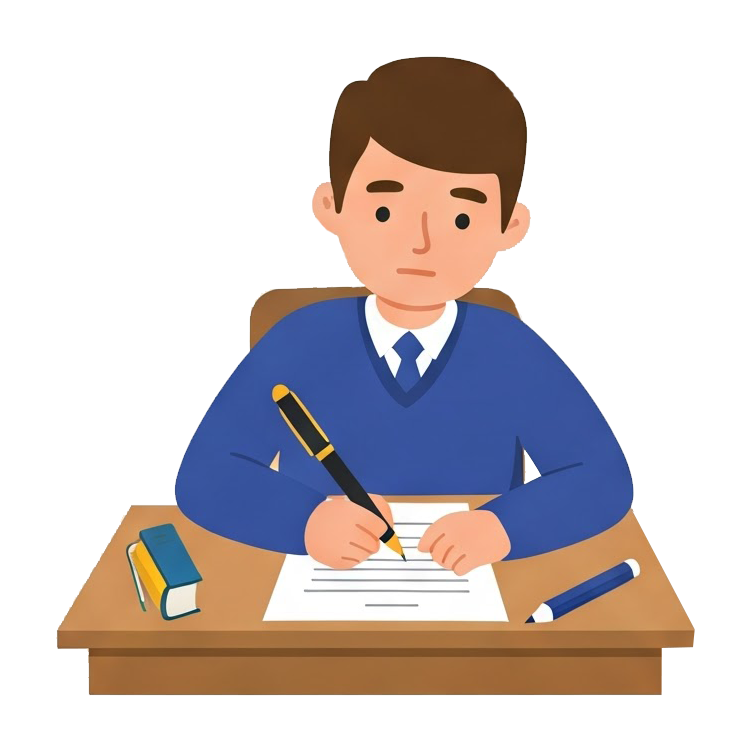 do the test แปลว่า ทำข้อสอบ