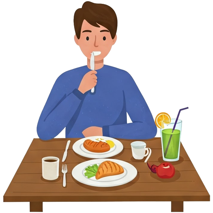 have lunch แปลว่า รับประทานอาหารกลางวัน