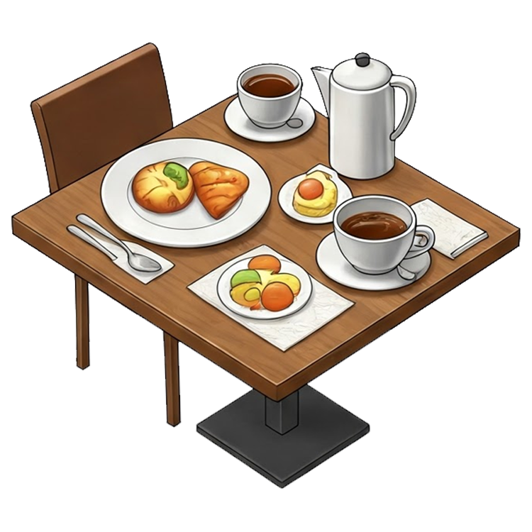 have breakfast แปลว่า รับประทานอาหารเช้า