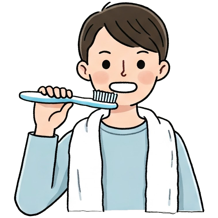 brush the teeth แปลว่า แปรงฟัน