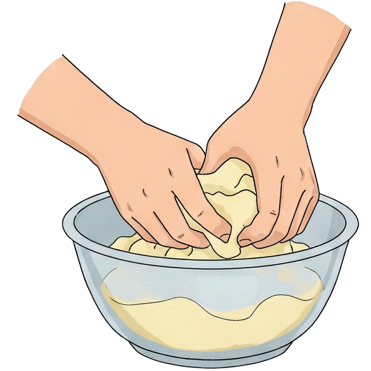 thesh flour แปลว่า นวดแป้ง