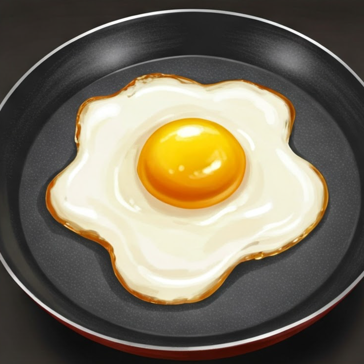 fry fried egg แปลว่า ทอดไข่ดาว