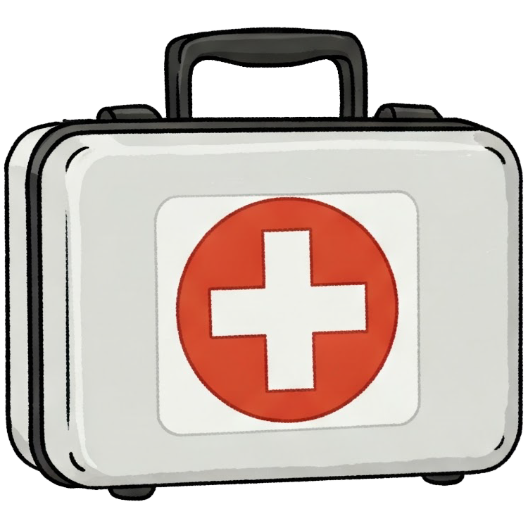 first aid kit แปลว่า ชุดปฐมพยาบาล