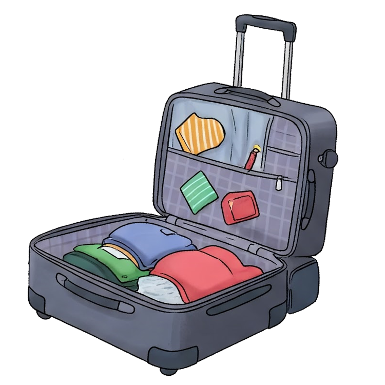 pack my bag แปลว่า เก็บกระเป๋า