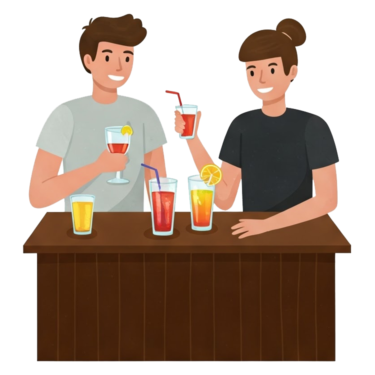 go out for drinks แปลว่า ออกไปดื่ม(แอลกอฮอลฺ)