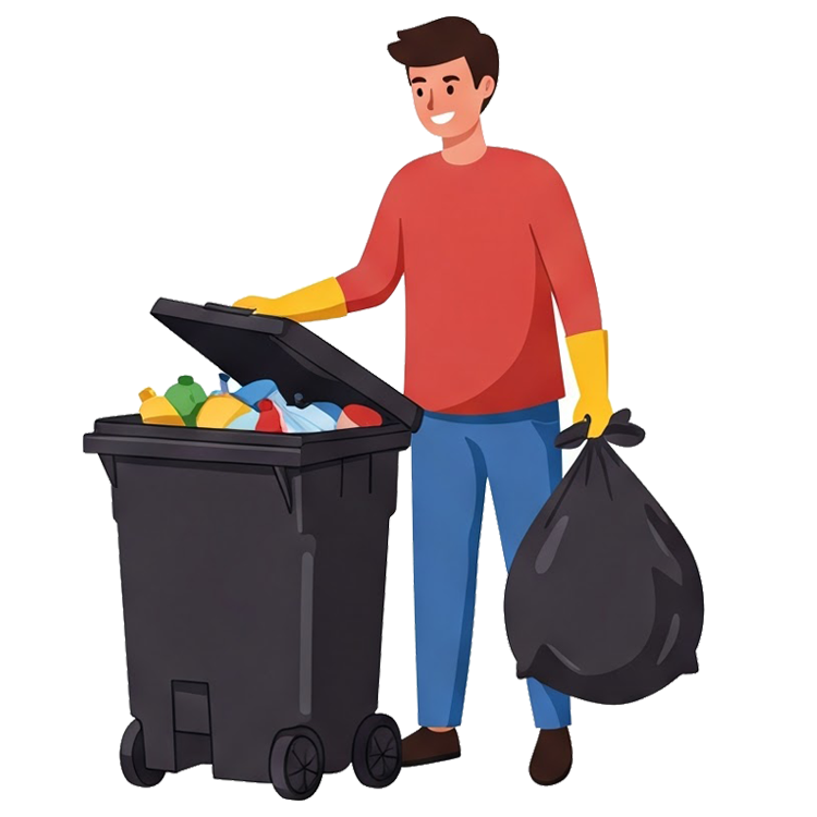 take out the trash แปลว่า นำขยะไปทิ้ง