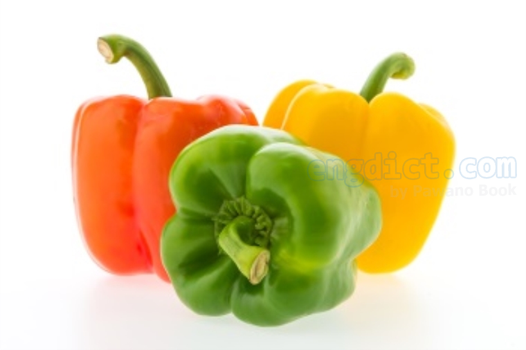 bell pepper แปลว่า พริกหวาน