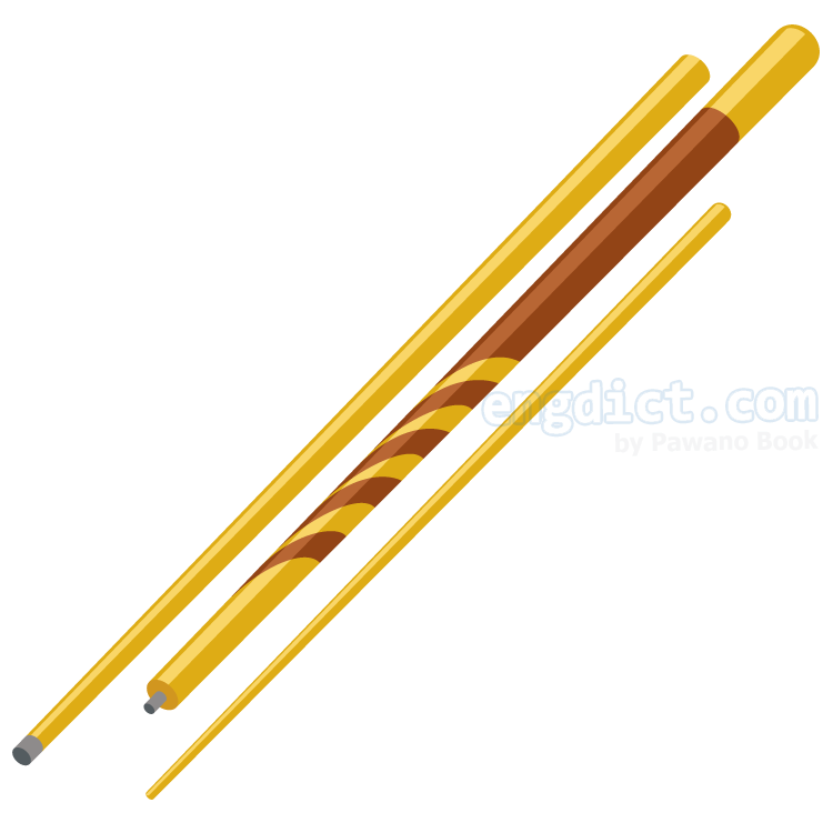 billiard stick แปลว่า ไม้แทงบิลเลียด