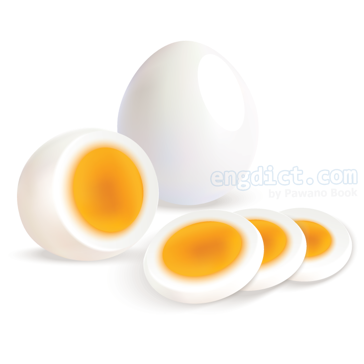 boiled egg แปลว่า ไข่ต้ม