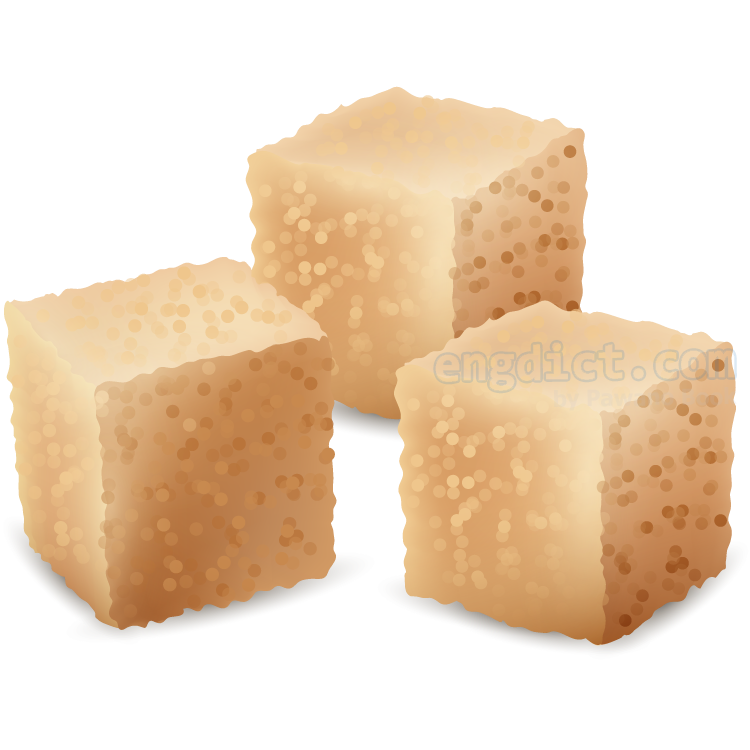 cube sugar แปลว่า น้ำตาลก้อน