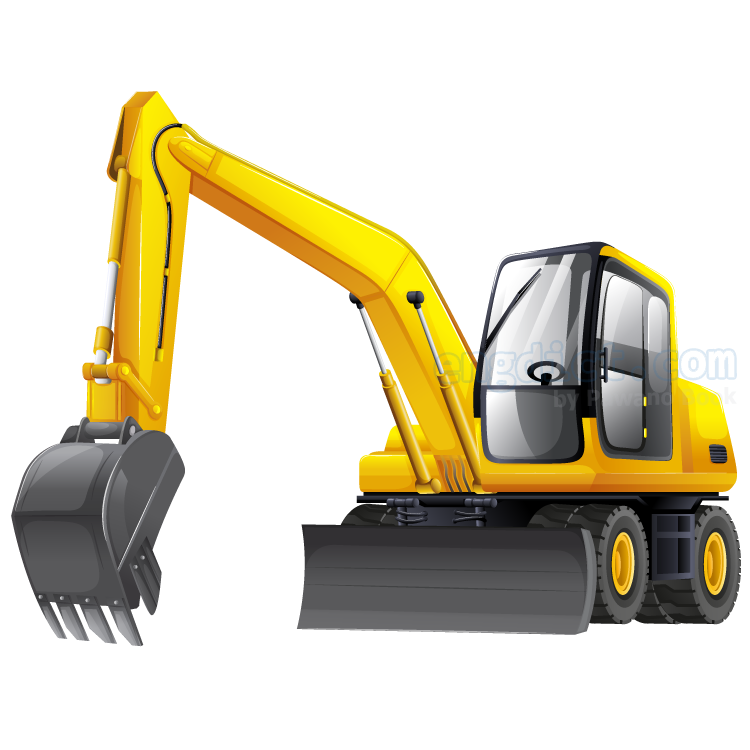 excavator แปลว่า เครื่องจักรใช้ขุด