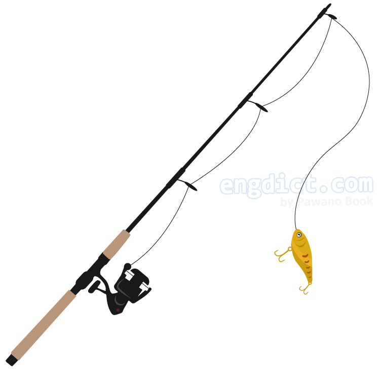 fishing rod แปลว่า คันเบ็ด