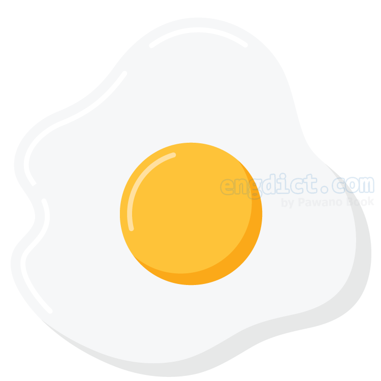 fried egg แปลว่า ไข่ดาว