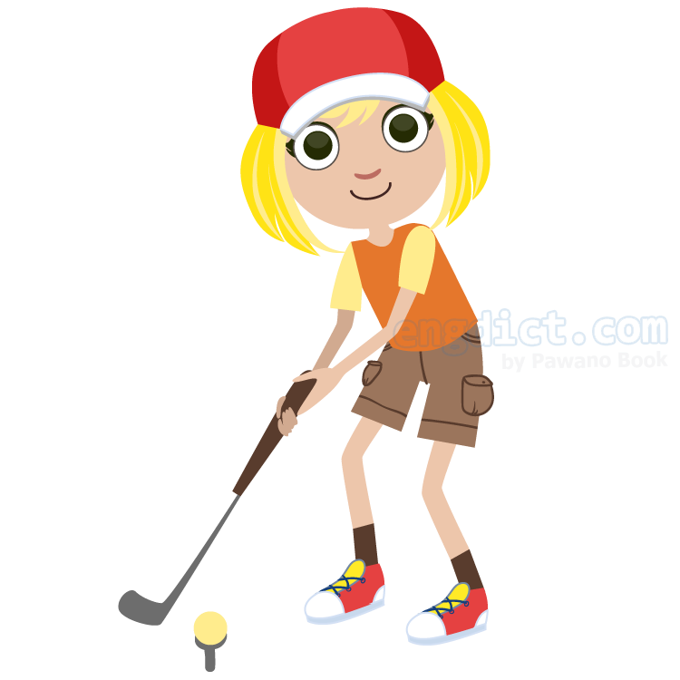 golf แปลว่า กีฬากอล์ฟ