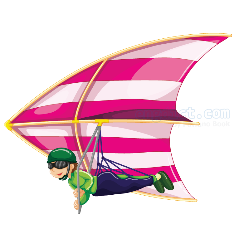 hang glider แปลว่า เครื่องร่อน