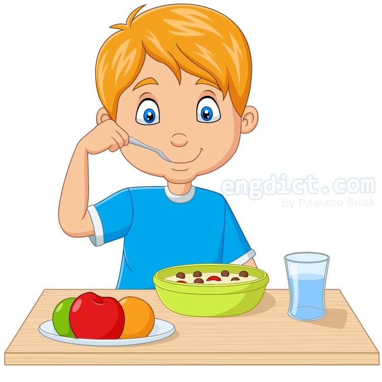 Have Breakfast (แฮฟว เบรคฟาสทฺ) แปลว่าอะไร? ดูความหมาย ภาพประกอบ  ตัวอย่างประโยค | Engdict.Com