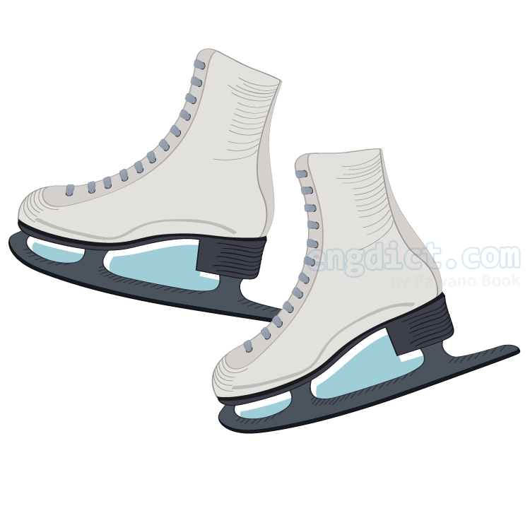 ice skate แปลว่า รองเท้าสเกตน้ำแข็ง