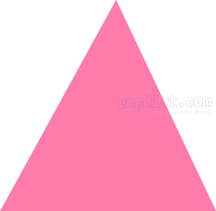 isosceles triangle แปลว่า สามเหลี่ยมหน้าจั่ว