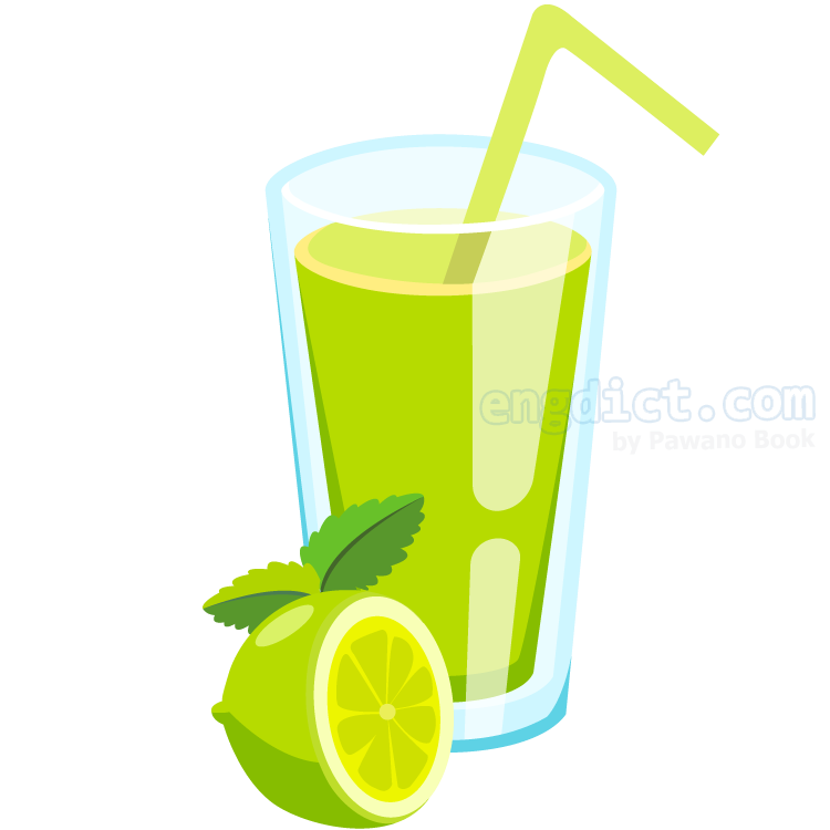 lime juice แปลว่า น้ำมะนาว