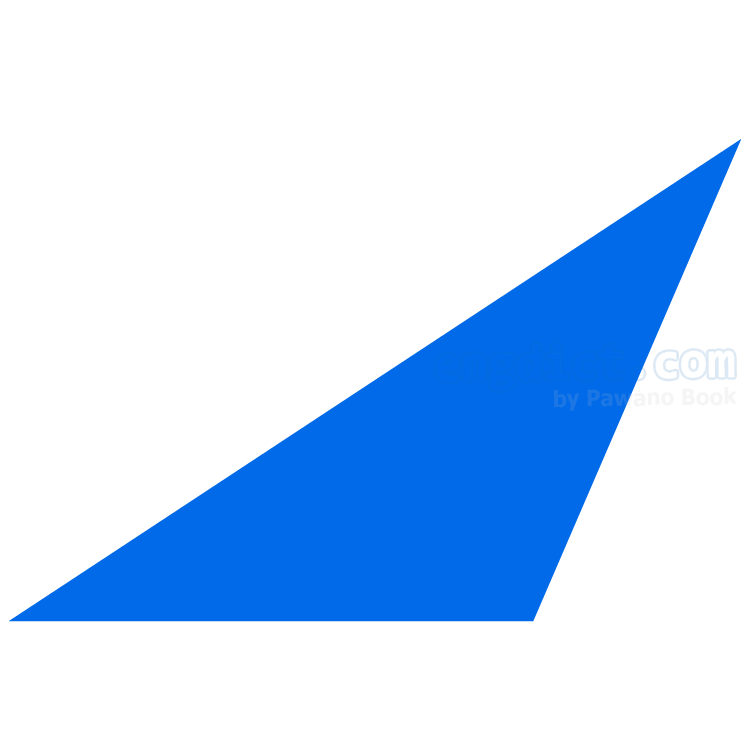 obtuse triangle แปลว่า สามเหลี่ยมมุมป้าน