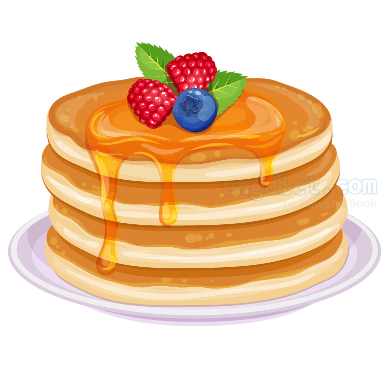 pancake แปลว่า ขนมแพนเค้ก