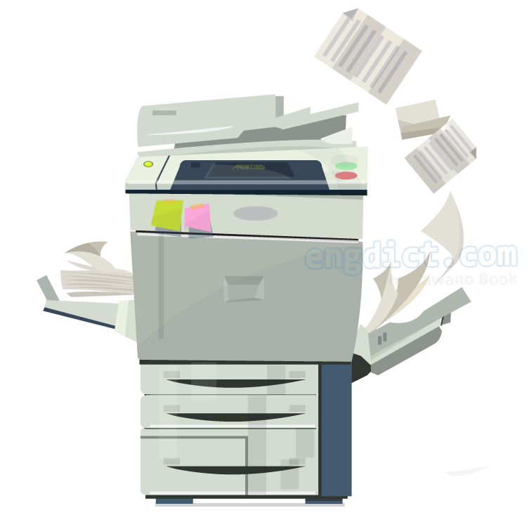 photocopier แปลว่า เครื่องถ่ายเอกสาร