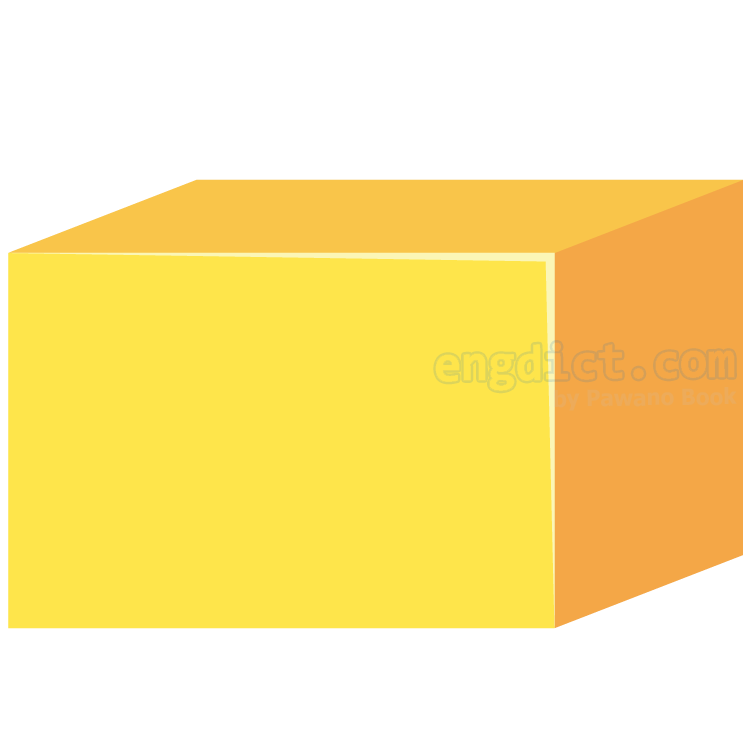 rectangular prism แปลว่า ปริซึมสี่เหลี่ยม