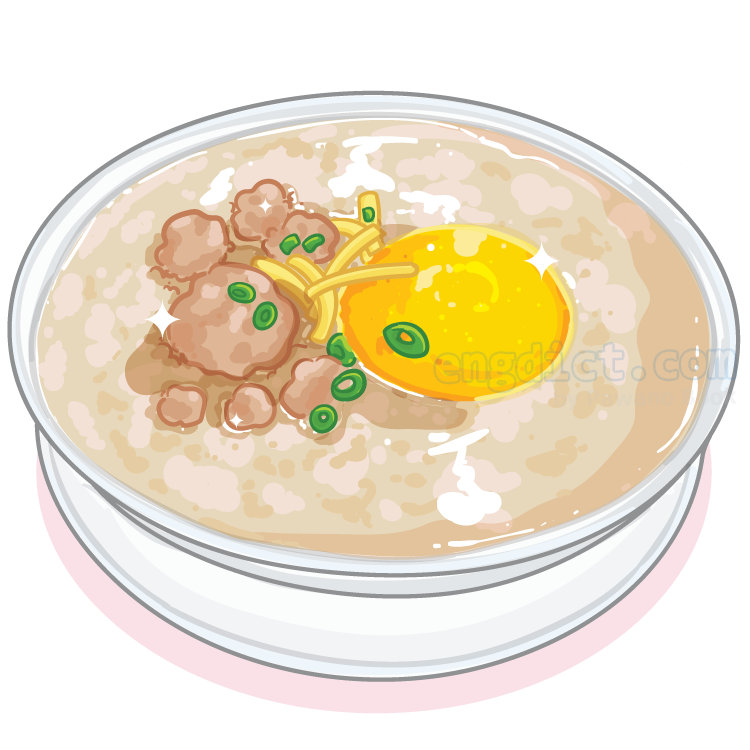 rice porridge แปลว่า ข้าวต้ม