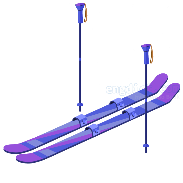 ski แปลว่า กระดานสกี