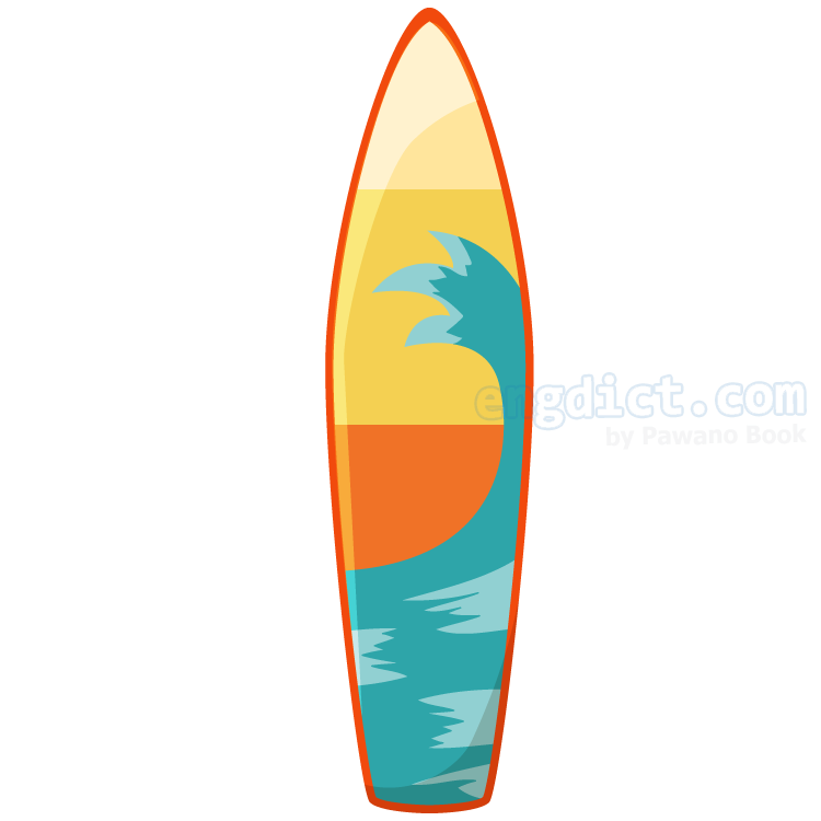 surfboard แปลว่า กระดานโต้คลื่น
