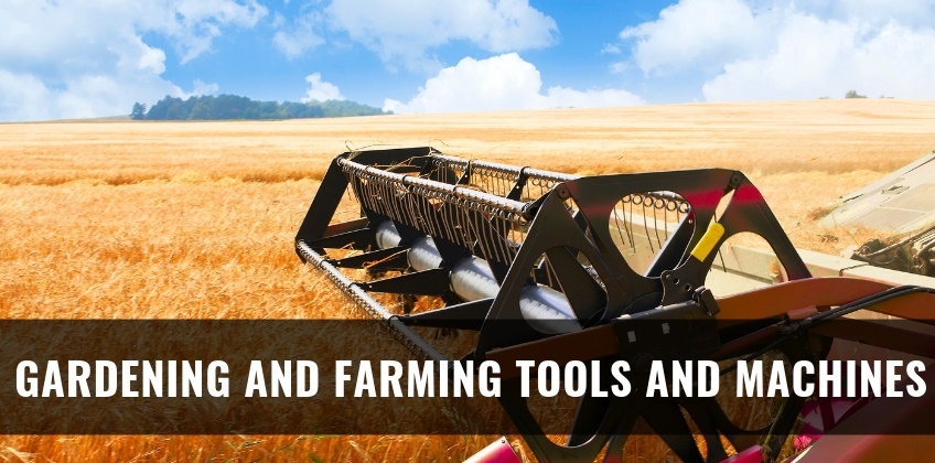 ชื่ออุปกรณ์ในการทำการเกษตร เป็นภาษาอังกฤษ