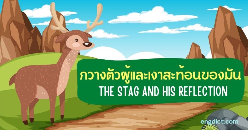 กวางตัวผู้และเงาสะท้อนของมัน | The Stag and His Reflection