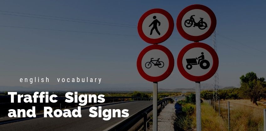 คำศัพท์ภาษาอังกฤษ เครื่องหมายและป้ายจราจร